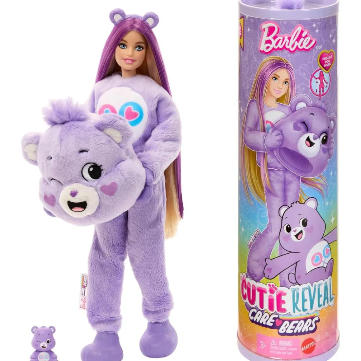 Barbie - Cutie Reveal - Care Bears (varios modelos)