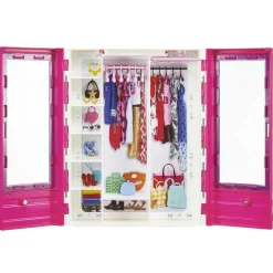 Barbie - Barbie y Ken con vehículo y armario