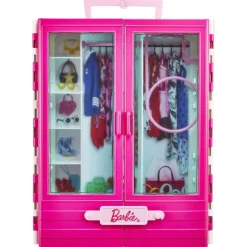 Barbie - Barbie y Ken con vehículo y armario