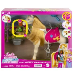Barbie - Caballo interactivo bailarín con sonidos y accesorios