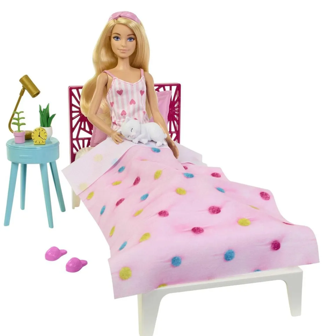 Barbie - Muñeca con dormitorio y accesorios incluidos ㅤ