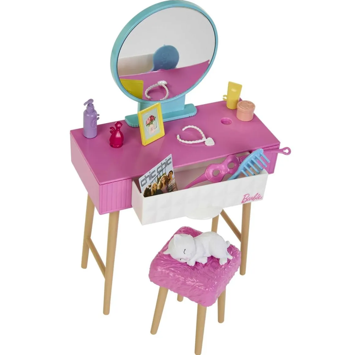 Barbie - Muñeca con dormitorio y accesorios incluidos ㅤ