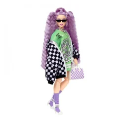 Barbie - Muñeca Extra - Chaqueta de carreras