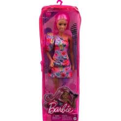 Barbie - Muñeca Fashionista con Gafas y Vestido Floral ㅤ