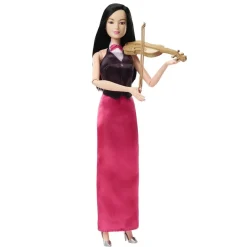 Barbie - Muñeca Músico Violín con Vestido Elegante y Accesorios ㅤ