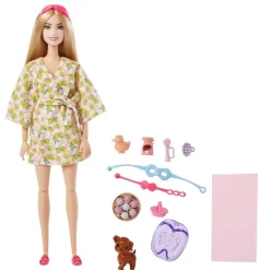 Barbie - Muñeca Relax en Spa con mascota y accesorios spa ㅤ