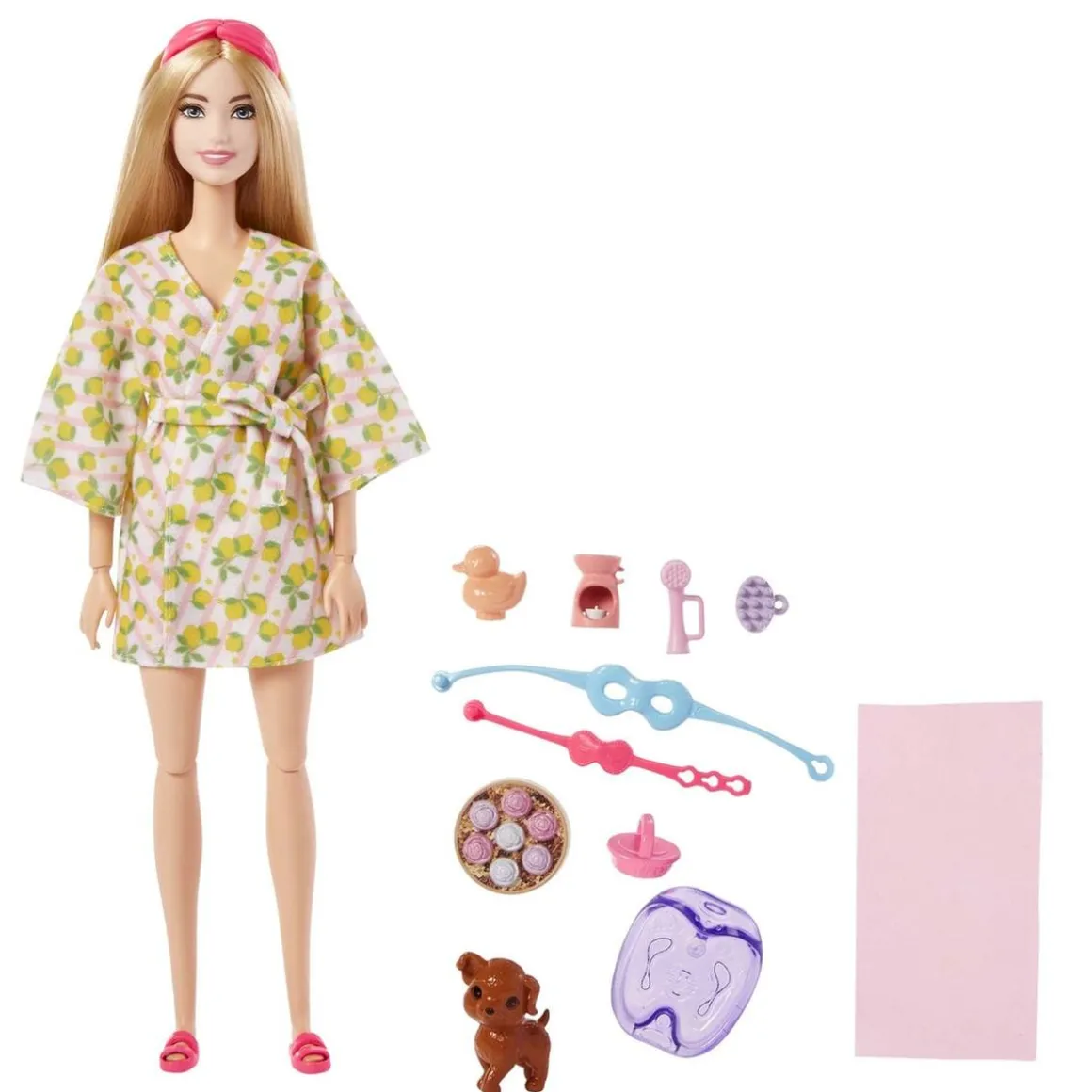 Barbie - Muñeca Relax en Spa con mascota y accesorios spa ㅤ