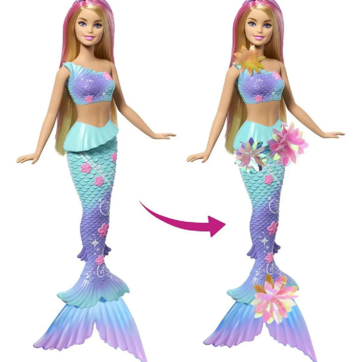 Barbie - Sirena Flores Mágicas - Rubia