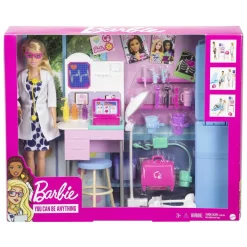 Barbie - Tú Puedes ser Doctora, Set de Juego con Accesorios médicos ㅤ