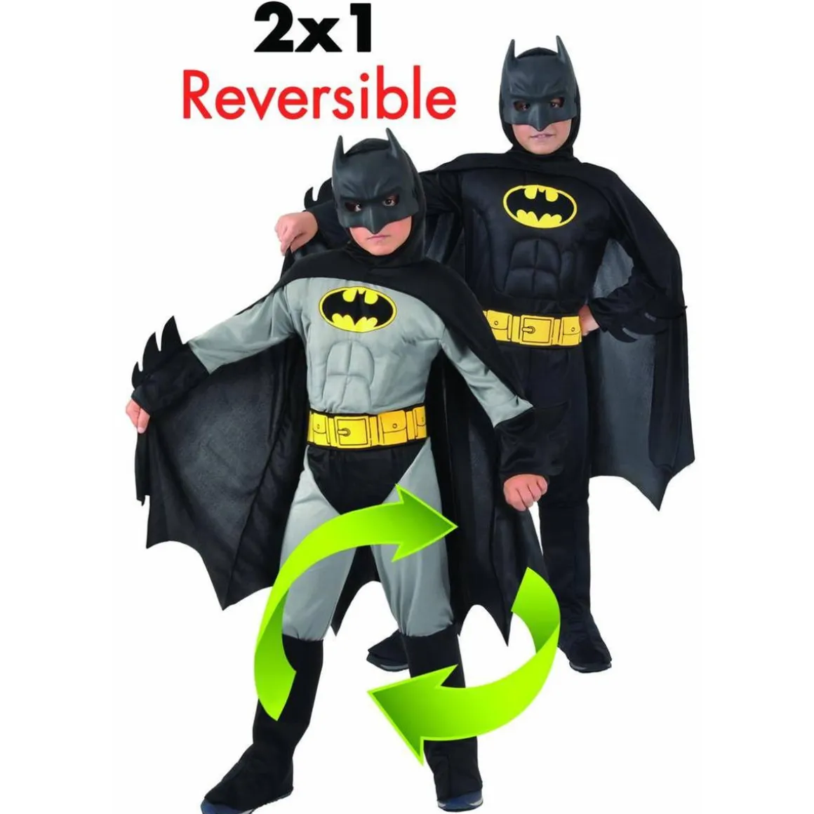 Batman - Disfraz reversible 5-7 años