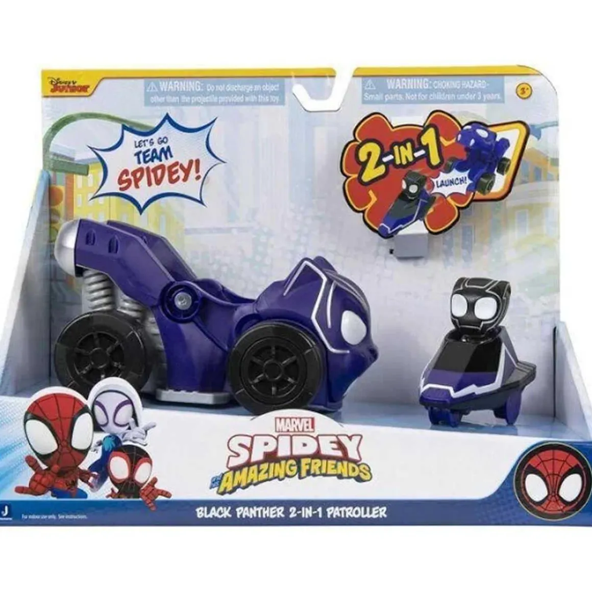 Black Panther - Vehículo increíble de superhéroes estilo Panther ㅤ