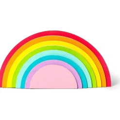 Bloc de notas adhesivas en forma de arcoíris, 152 piezas en 8 colores ㅤ