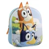 Bluey - Mochila infantil 3D con aplicaciones