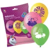Bolsa con 10 globos medianos unicornio