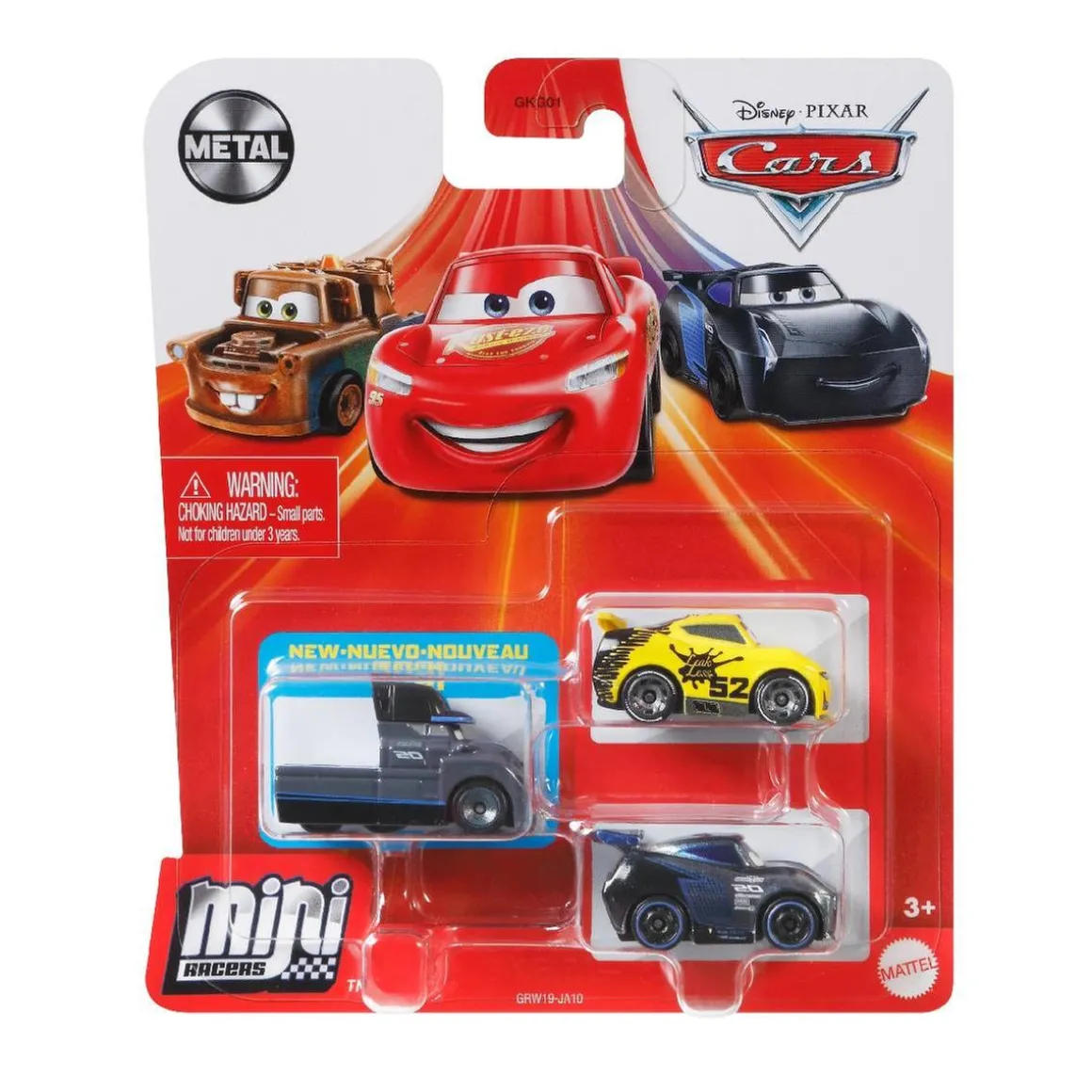 Cars - Pack 3 Mini Racers (varios modelos)