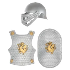 Casco, escudo y armadura medieval niños