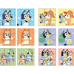 Cefa Toys - Bluey - Rompecabezas de 9 cubos Bluey ㅤ