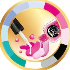 Clementoni - Caja de manicura Crazy Chic con decoraciones y esmalte de uñas ㅤ