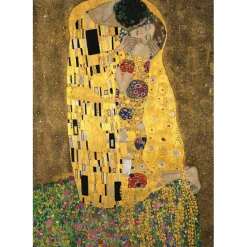 Clementoni - Colección Museo - El beso - Puzzle de 1000 piezas, Arte y Pinturas Famosas ㅤ