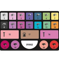 Clementoni - Estudio de maquillaje infantil multicolor, set de juguete para niñas