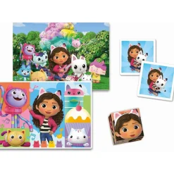 Clementoni - Gabbys Dollhouse - Puzzle Edukit 4 en 1