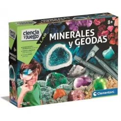 Clementoni - Juego educativo de ciencia: Minerales y geodas multicolor, tamaño mediano