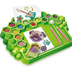 Clementoni - Kit de pegatinas 3D brillantes y diamantes creativo para regalo