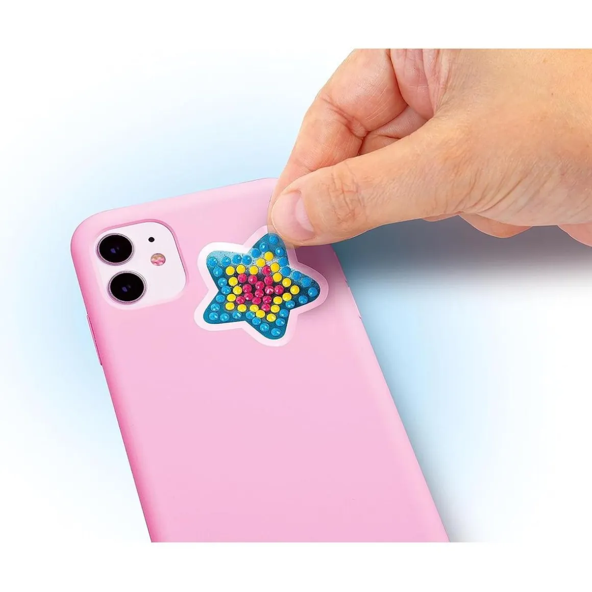 Clementoni - Kit de pegatinas 3D brillantes y diamantes creativo para regalo