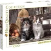 Clementoni - Madagascar - Puzzle 1000 piezas paisaje con gatitos ㅤ
