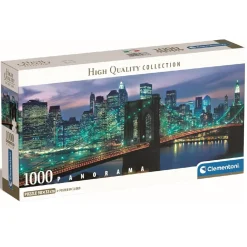 Clementoni - Puzzle 1000 piezas Panorama - Puente de Brooklyn