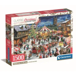 Clementoni - Puzzle 1500 piezas - Feria de navidad