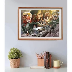 Clementoni - Puzzle Attack on Titans edición especial 500 piezas ㅤ