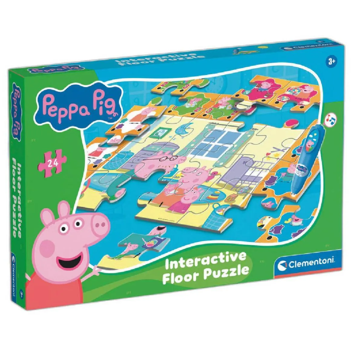 Clementoni - Puzzle de Suelo Interactivo - Peppa Pig