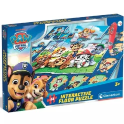 Clementoni - Puzzle Interactivo de Suelo 24 piezas - Patrulla Canina