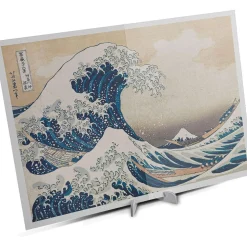 Clementoni - Rompecabezas de la gran ola de Hok - 1000 piezas, arte famoso ㅤ