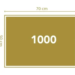 Clementoni - Rompecabezas de la gran ola de Hok - 1000 piezas, arte famoso ㅤ