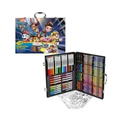 Crayola - Patrulla Canina - Maletín de pinturas creativas Patrulla Canina con 128 piezas ㅤ