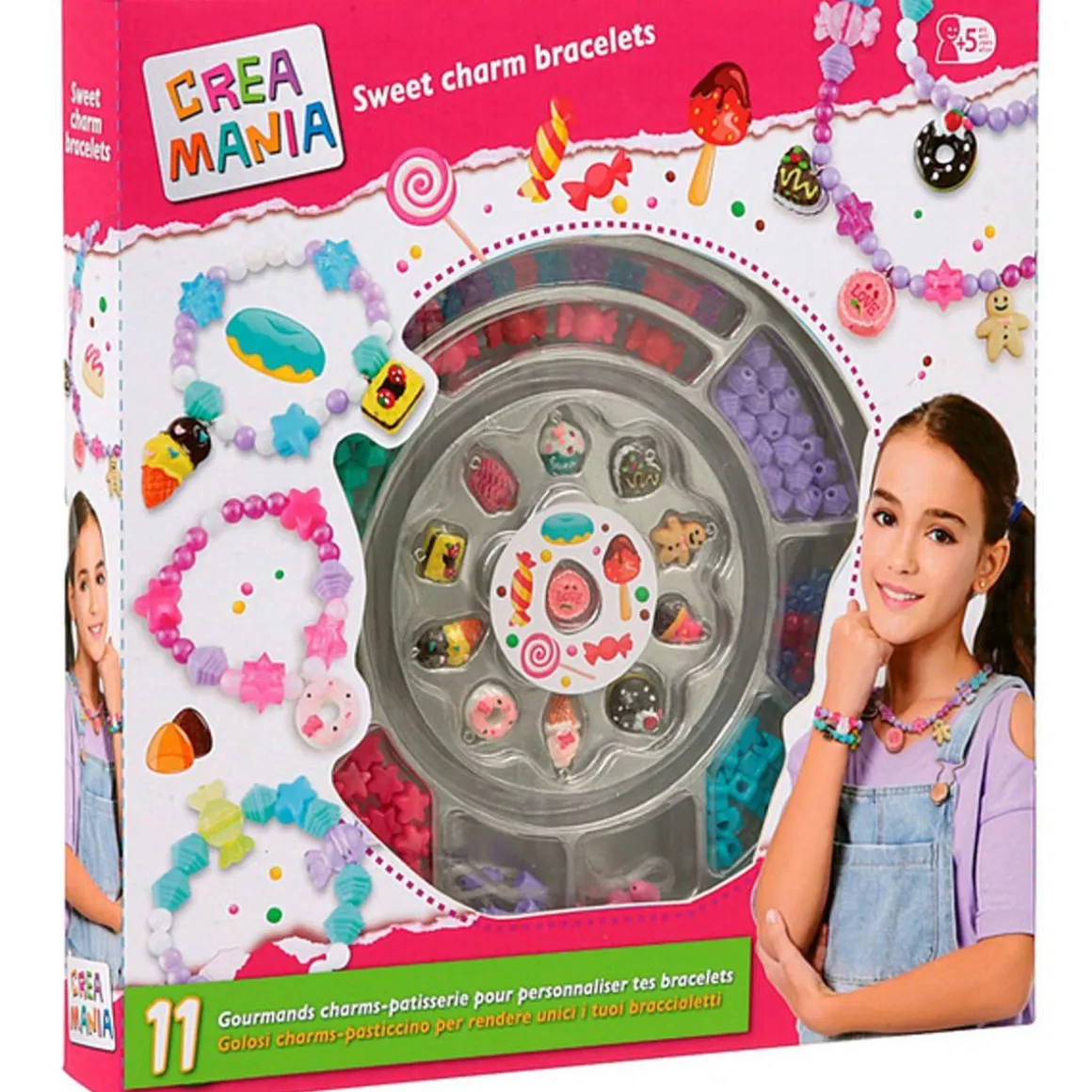 Creamania - Conjunto de perlas para pulseras deliciosas ㅤ