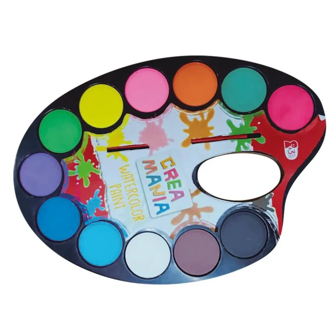 Creamania - Paleta con 12 acuarelas