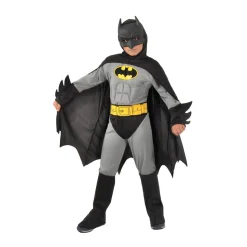 DC Cómics - Disfraz Batman gris con músculos 5-7 años