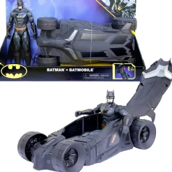 Dc comics - Batman - Set Batimóvil y figura de acción de Batman 30 cm ㅤ
