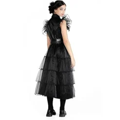 Disfraz de baile Rave'N Dance estilo Wednesday Addams, color negro, talla S ㅤ