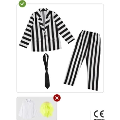 Disfraz de Beetlejuice niño 7-9 años