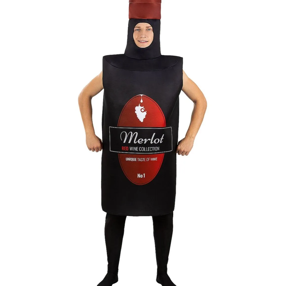 Disfraz de Botella de Vino para adulto Talla única