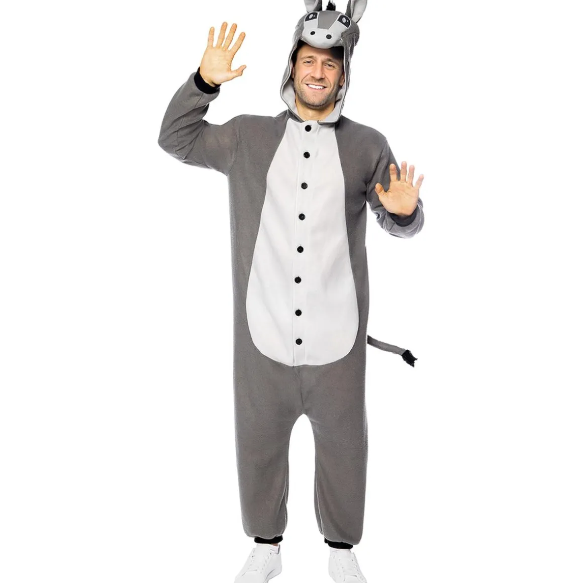 Disfraz de burro onesie adulto L-XL