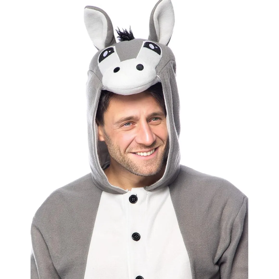 Disfraz de burro onesie adulto L-XL
