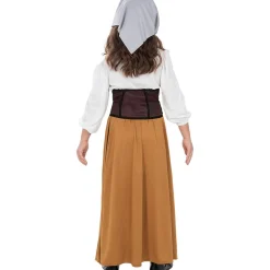Disfraz de campesina medieval para niña 5-6 años