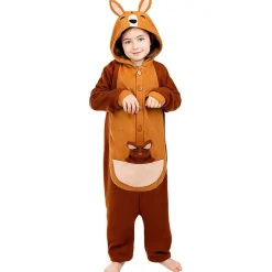 Disfraz de canguro onesie para niños 5-6 años