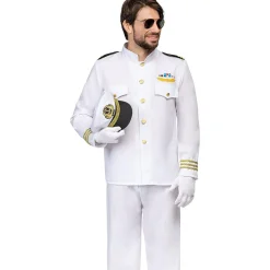 Disfraz de capitán de la marina para hombre XL