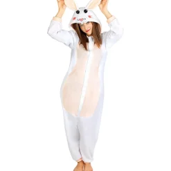 Disfraz de conejo onesie para adulto S-M